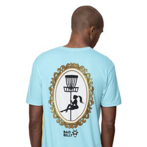 Bad Billy Disc Golf - Drive For Show - Light Blue Disc Golf Tee - back - cropped